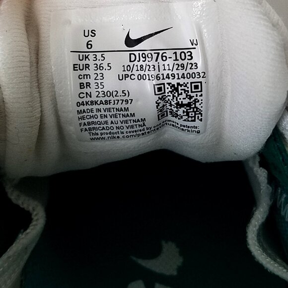 Nike React Escape Run 2 White Neptune Green Size 6 - Picture 7 of 8